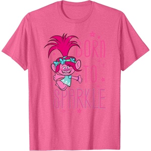 image:imageDreamWorks Trolls Born to Sparkle TShirtPink Heather