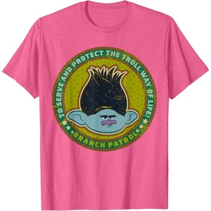 image:imageDreamWorks Trolls Branch Patrol TShirtPink Heather