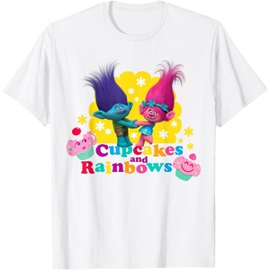 image:imageDreamWorks Trolls Branch and Poppy Cupcakes TShirtWhite