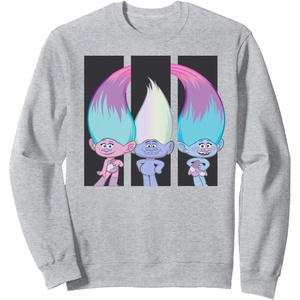 image:imageDreamWorks Trolls Column Pose SweatshirtHeather Grey