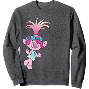 image:imageDreamWorks Trolls Exciting Poppy SweatshirtDark Heather Grey