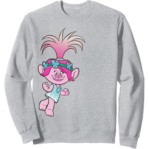 image:imageDreamWorks Trolls Exciting Poppy SweatshirtHeather Grey