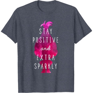 image:imageDreamWorks Trolls Extra Sparkly TShirtHeather Blue