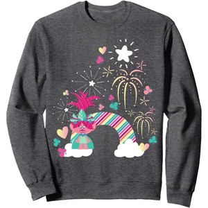 image:imageDreamWorks Trolls Fireworks SweatshirtDark Heather Grey