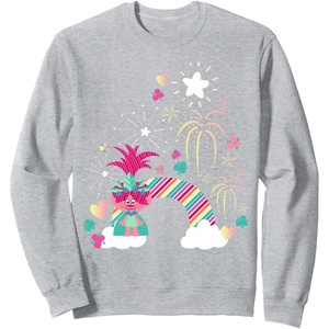 image:imageDreamWorks Trolls Fireworks SweatshirtHeather Grey