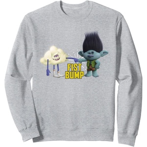 image:imageDreamWorks Trolls Fist Bump SweatshirtHeather Grey