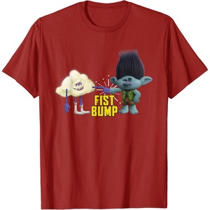 image:imageDreamWorks Trolls Fist Bump TShirt SmallCranberry Red