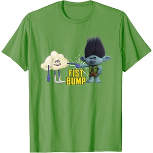image:imageDreamWorks Trolls Fist Bump TShirt SmallGrass Green