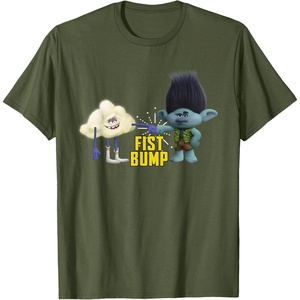 image:imageDreamWorks Trolls Fist Bump TShirt SmallOlive Green