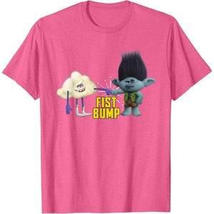 image:imageDreamWorks Trolls Fist Bump TShirt SmallPink Heather