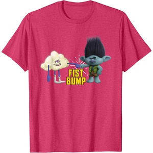 image:imageDreamWorks Trolls Fist Bump TShirt SmallRed Heather