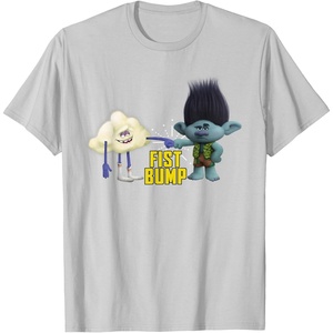 image:imageDreamWorks Trolls Fist Bump TShirt SmallSilver Grey