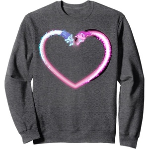 image:imageDreamWorks Trolls Galaxy Heart SweatshirtDark Heather Grey