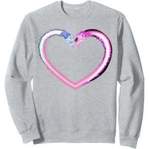 image:imageDreamWorks Trolls Galaxy Heart SweatshirtHeather Grey