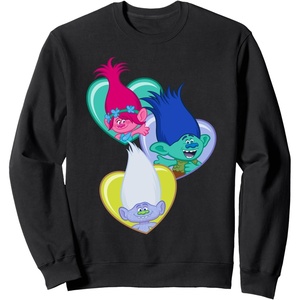 image:imageDreamWorks Trolls Glitter Squares SweatshirtBlack