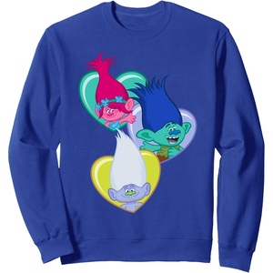 image:imageDreamWorks Trolls Glitter Squares SweatshirtRoyal Blue