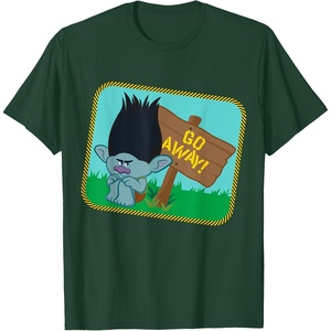 image:imageDreamWorks Trolls Go Away Grumpy Branch TShirtDark Green