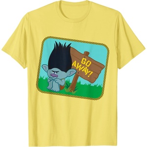 image:imageDreamWorks Trolls Go Away Grumpy Branch TShirtLemon Yellow