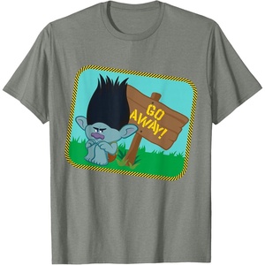 image:imageDreamWorks Trolls Go Away Grumpy Branch TShirtOlive Heather