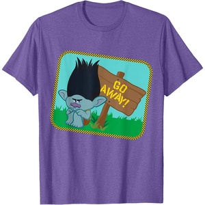 image:imageDreamWorks Trolls Go Away Grumpy Branch TShirtPurple Heather