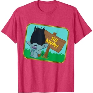 image:imageDreamWorks Trolls Go Away Grumpy Branch TShirtRed Heather