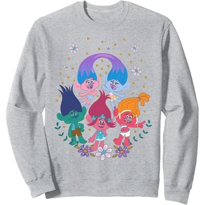 image:imageDreamWorks Trolls Group Shot SweatshirtHeather Grey
