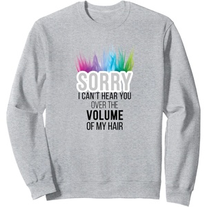 image:imageDreamWorks Trolls Hair Volume SweatshirtHeather Grey