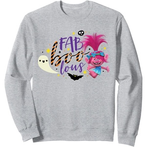 image:imageDreamWorks Trolls Halloween Faboolous SweatshirtHeather Grey