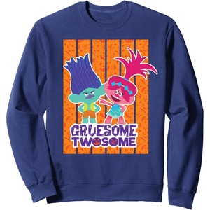 image:imageDreamWorks Trolls Halloween Gruesome Twosome SweatshirtNavy Blue