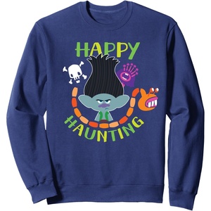 image:imageDreamWorks Trolls Halloween Happy Haunting SweatshirtNavy Blue