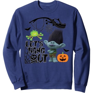 image:imageDreamWorks Trolls Halloween Lets hangout SweatshirtNavy Blue