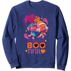 image:imageDreamWorks Trolls Halloween Simply Bootiful SweatshirtNavy Blue