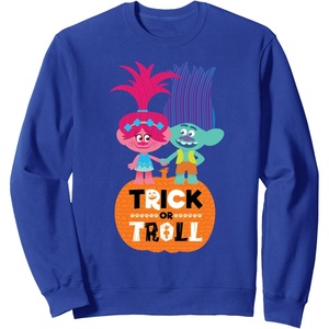 image:imageDreamWorks Trolls Halloween Trick or Troll SweatshirtRoyal Blue
