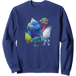 image:imageDreamWorks Trolls Happy Group SweatshirtNavy Blue