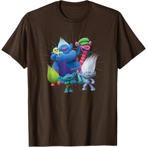 image:imageDreamWorks Trolls Happy Group TShirtBrown