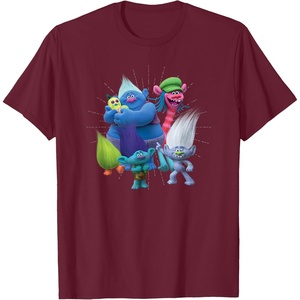 image:imageDreamWorks Trolls Happy Group TShirtBurgundy