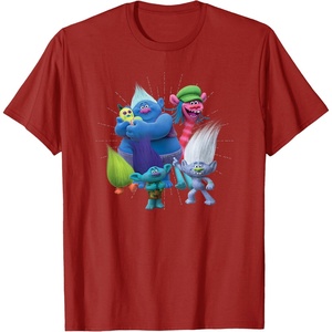 image:imageDreamWorks Trolls Happy Group TShirtCranberry Red