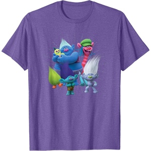 image:imageDreamWorks Trolls Happy Group TShirtPurple Heather