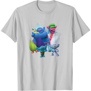 image:imageDreamWorks Trolls Happy Group TShirtSilver Grey