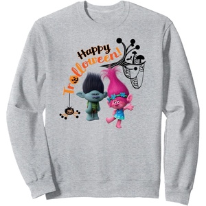 image:imageDreamWorks Trolls Happy Halloween SweatshirtHeather Grey