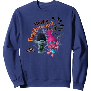 image:imageDreamWorks Trolls Happy Halloween SweatshirtNavy Blue