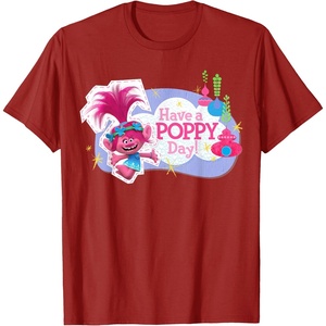image:imageDreamWorks Trolls Have a Poppy Day TShirtCranberry Red