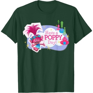image:imageDreamWorks Trolls Have a Poppy Day TShirtDark Green