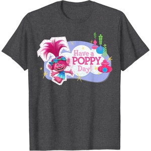 image:imageDreamWorks Trolls Have a Poppy Day TShirtDark Heather Grey