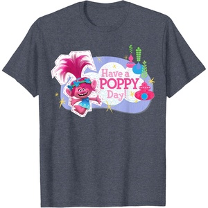image:imageDreamWorks Trolls Have a Poppy Day TShirtHeather Blue