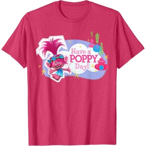 image:imageDreamWorks Trolls Have a Poppy Day TShirtRed Heather