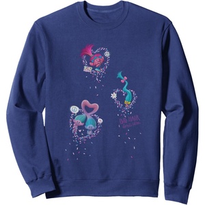 image:imageDreamWorks Trolls Heart Sprinkles SweatshirtNavy Blue