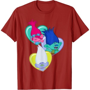 image:imageDreamWorks Trolls Hearts and Hearts TShirtCranberry Red