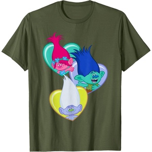 image:imageDreamWorks Trolls Hearts and Hearts TShirtOlive Green