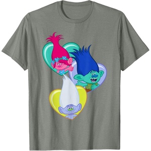 image:imageDreamWorks Trolls Hearts and Hearts TShirtOlive Heather